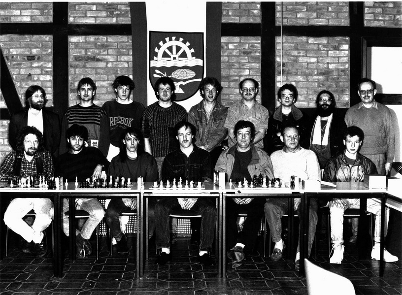 Schachmannschaft des FC Lachendorf aus dem Jahr 1990